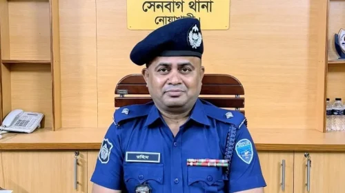 সেনবাগ থানার সাবেক ভারপ্রাপ্ত কর্মকর্তা (ওসি) মো. আবদুর রহিম সরকার। ছবি: জনমত24